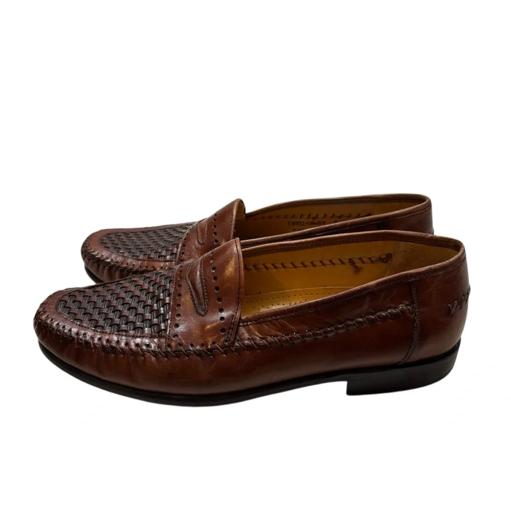 Men’s Sandro Moscoloni La Vista MKA penny loafer woven Top Size‎ 8